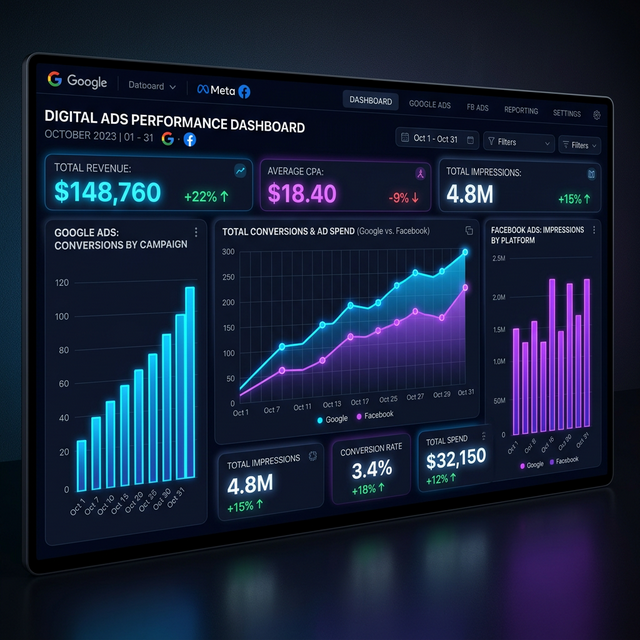 Digital Advertising Analytics Dashboard